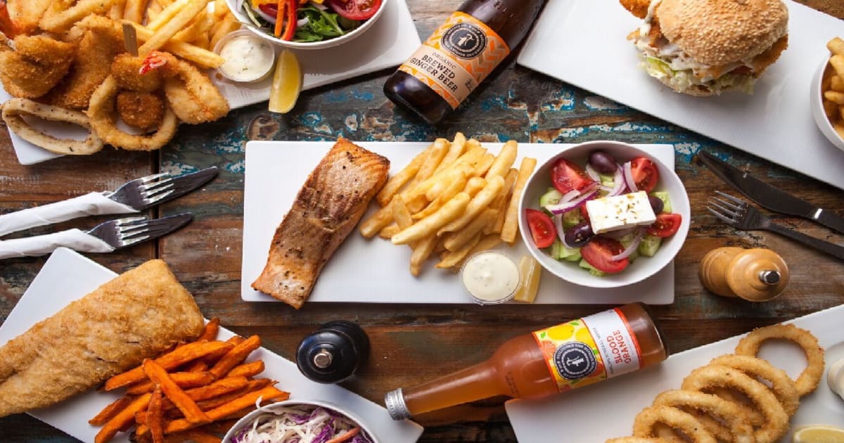 A Salt & Battery Fish & Chips restaurant menu in Saint Lucia Order