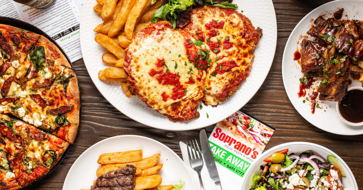 Sopranos online pizza menu